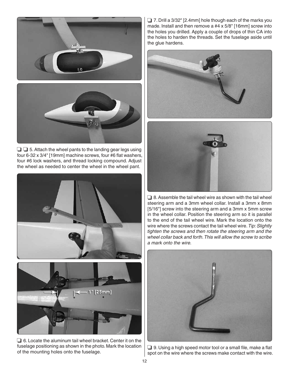 Great Planes Giant Revolver ARF - GPMA1425 User Manual | Page 12 / 32