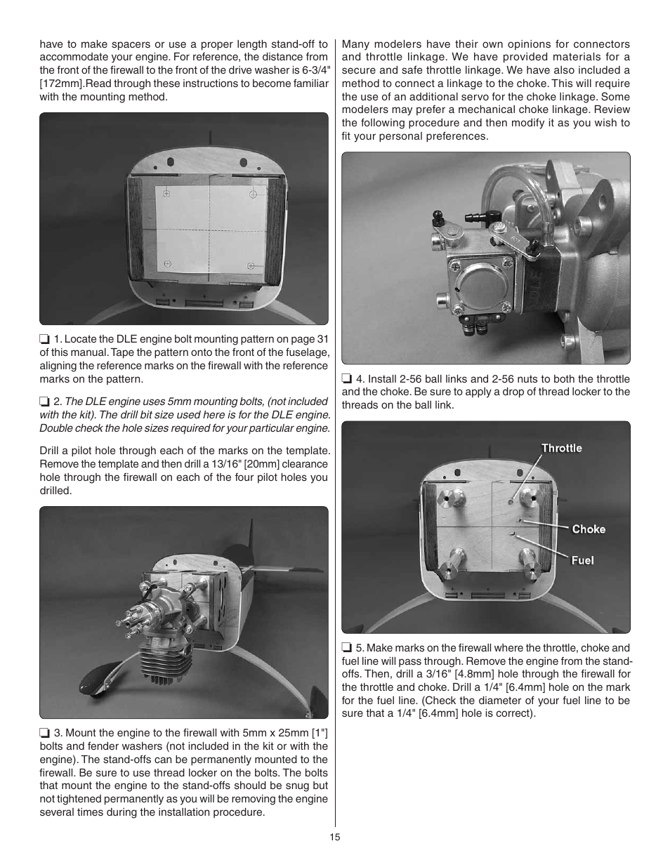 Great Planes Giant Revolver ARF - GPMA1425 User Manual | Page 15 / 32