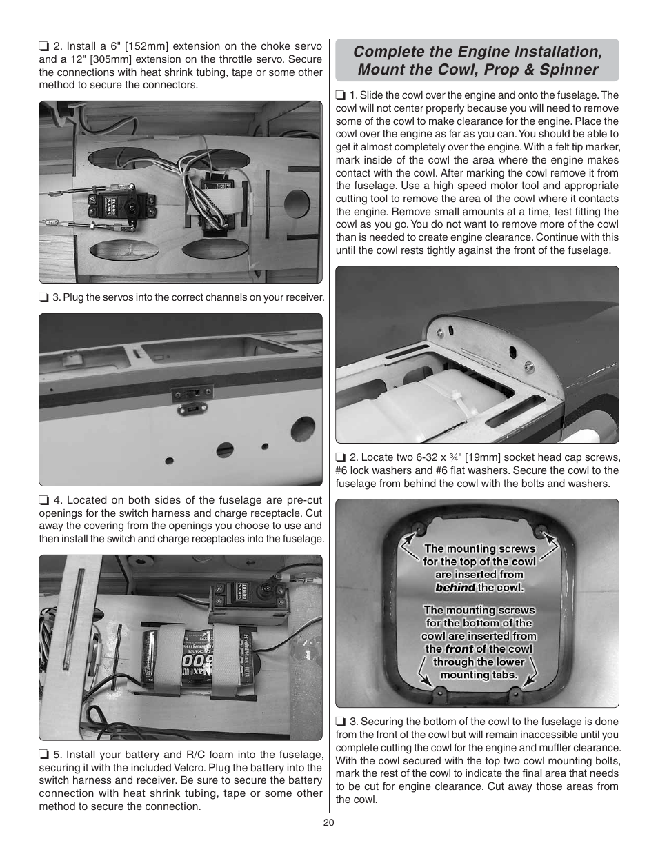 Great Planes Giant Revolver ARF - GPMA1425 User Manual | Page 20 / 32