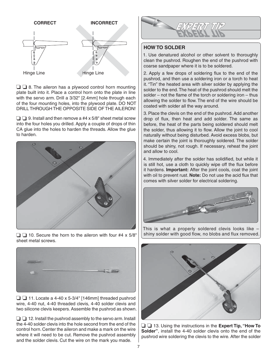 Great Planes Giant Revolver ARF - GPMA1425 User Manual | Page 7 / 32