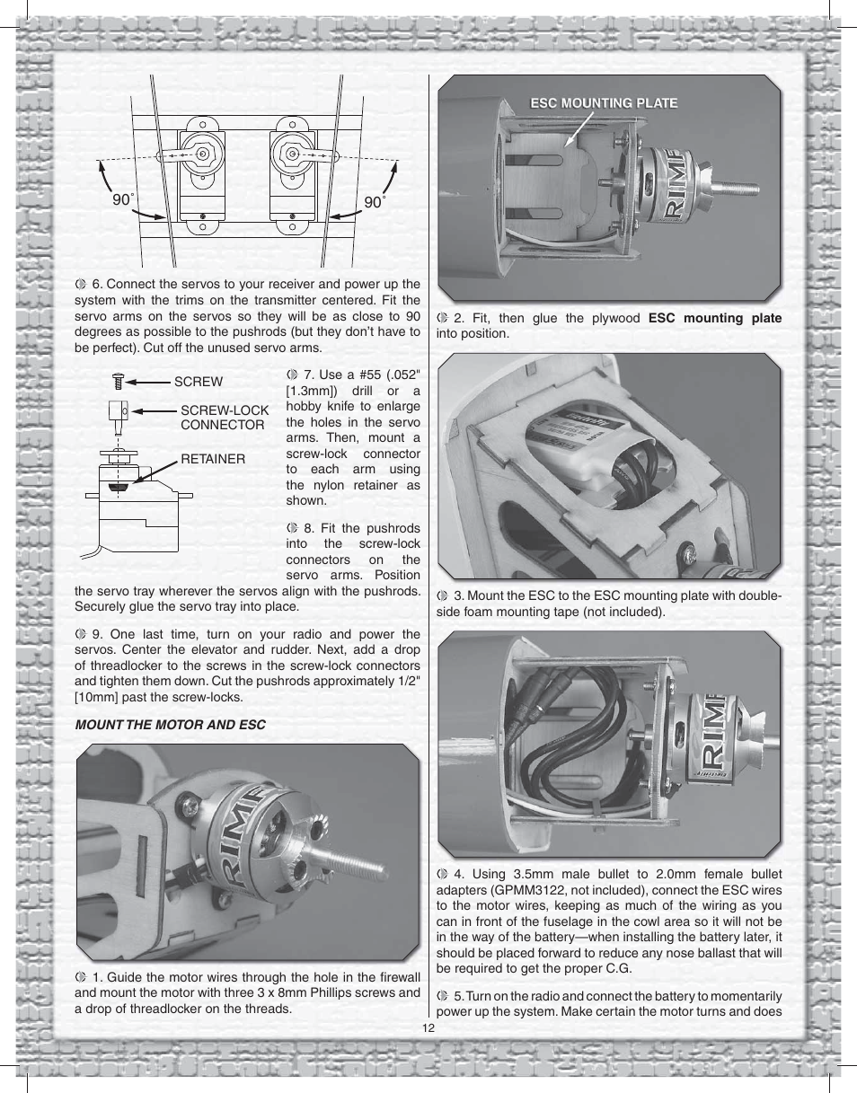 Great Planes Goldberg Super Chipmunk EP ARF - GPMA1928 User Manual | Page 12 / 20