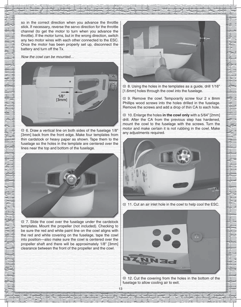 Great Planes Goldberg Super Chipmunk EP ARF - GPMA1928 User Manual | Page 13 / 20