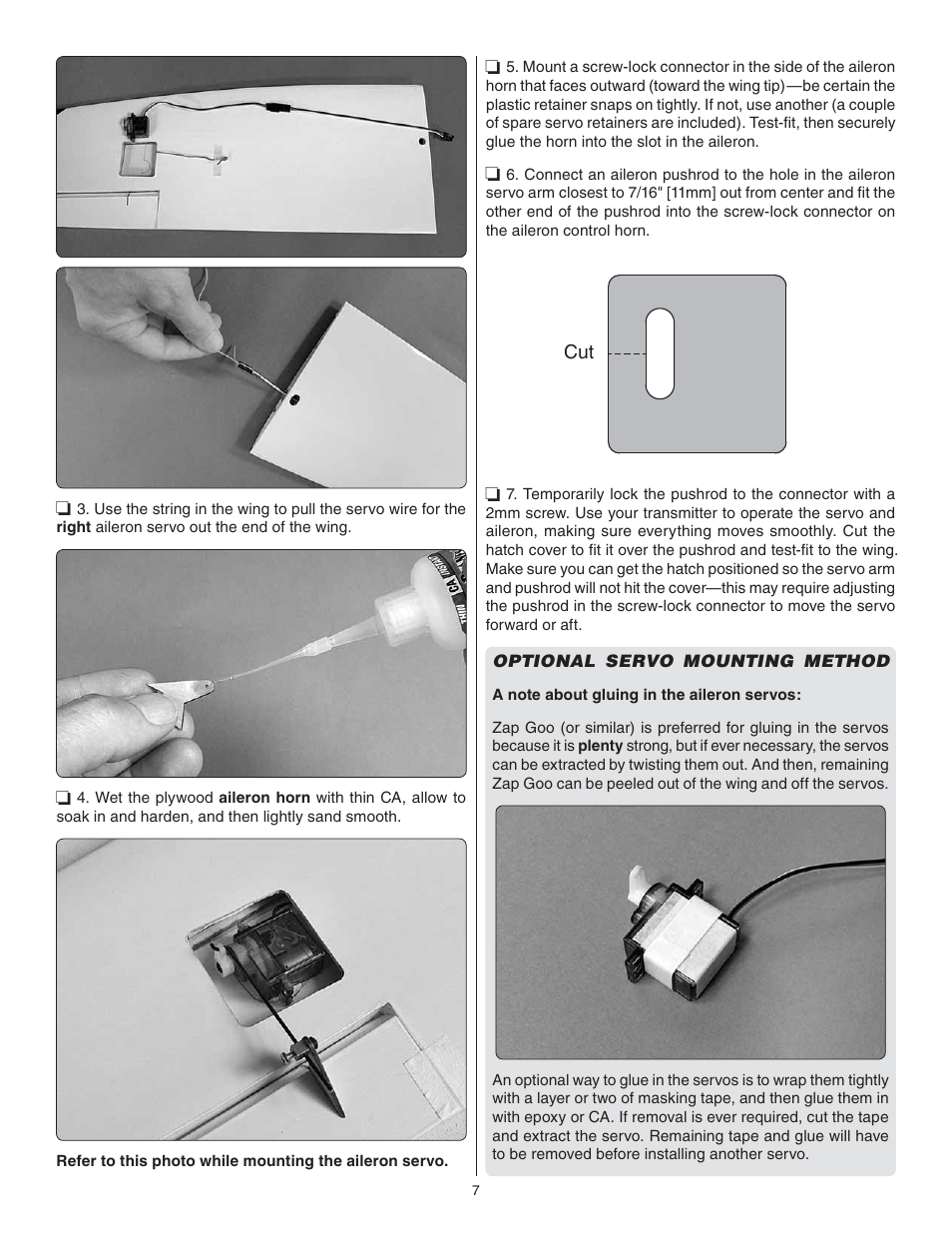 Great Planes Kunai 1.4M EP Rx-R - GPMA1816 User Manual | Page 7 / 16
