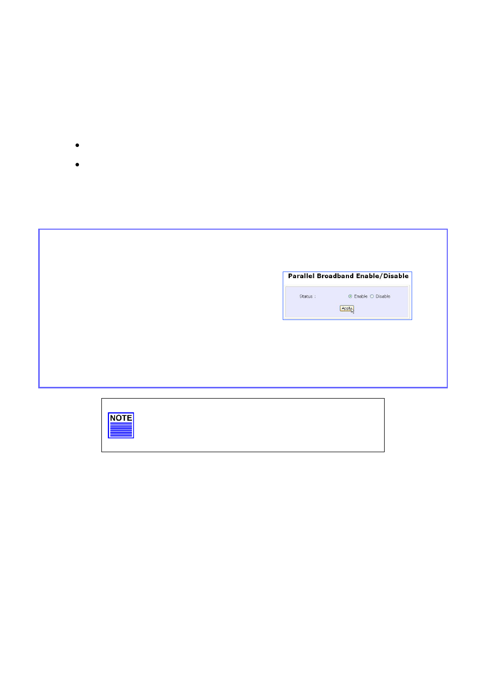 Enable parallel broadband | Compex Systems WPE53G User Manual | Page 101 / 184