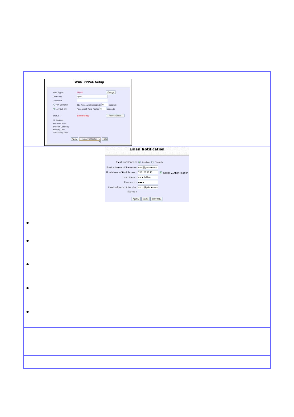 Setup email notification | Compex Systems WPE53G User Manual | Page 102 / 184