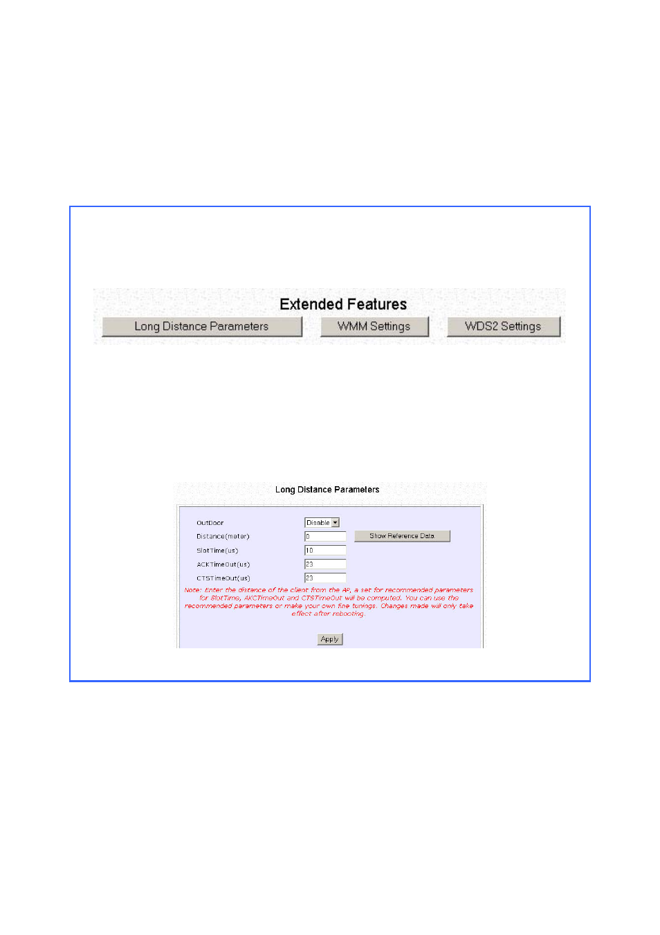 Get long distance parameters | Compex Systems WPE53G User Manual | Page 119 / 184