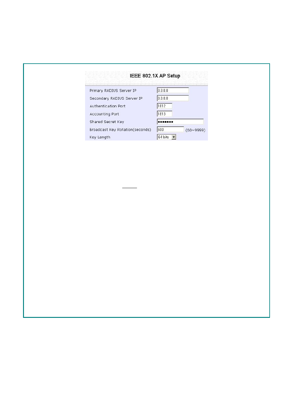 Setup 802.1x/radius for access point | Compex Systems WPE53G User Manual | Page 137 / 184