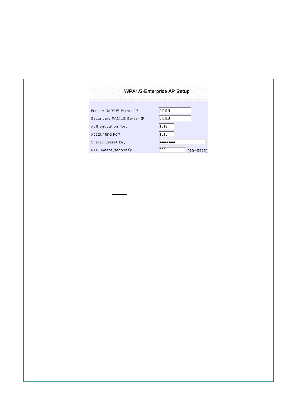 Setup wpa enterprise for access point | Compex Systems WPE53G User Manual | Page 141 / 184