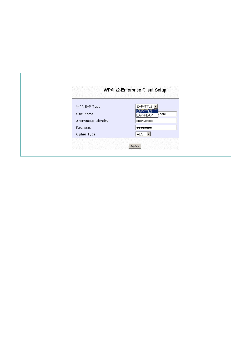 Setup wpa enterprise for client | Compex Systems WPE53G User Manual | Page 142 / 184
