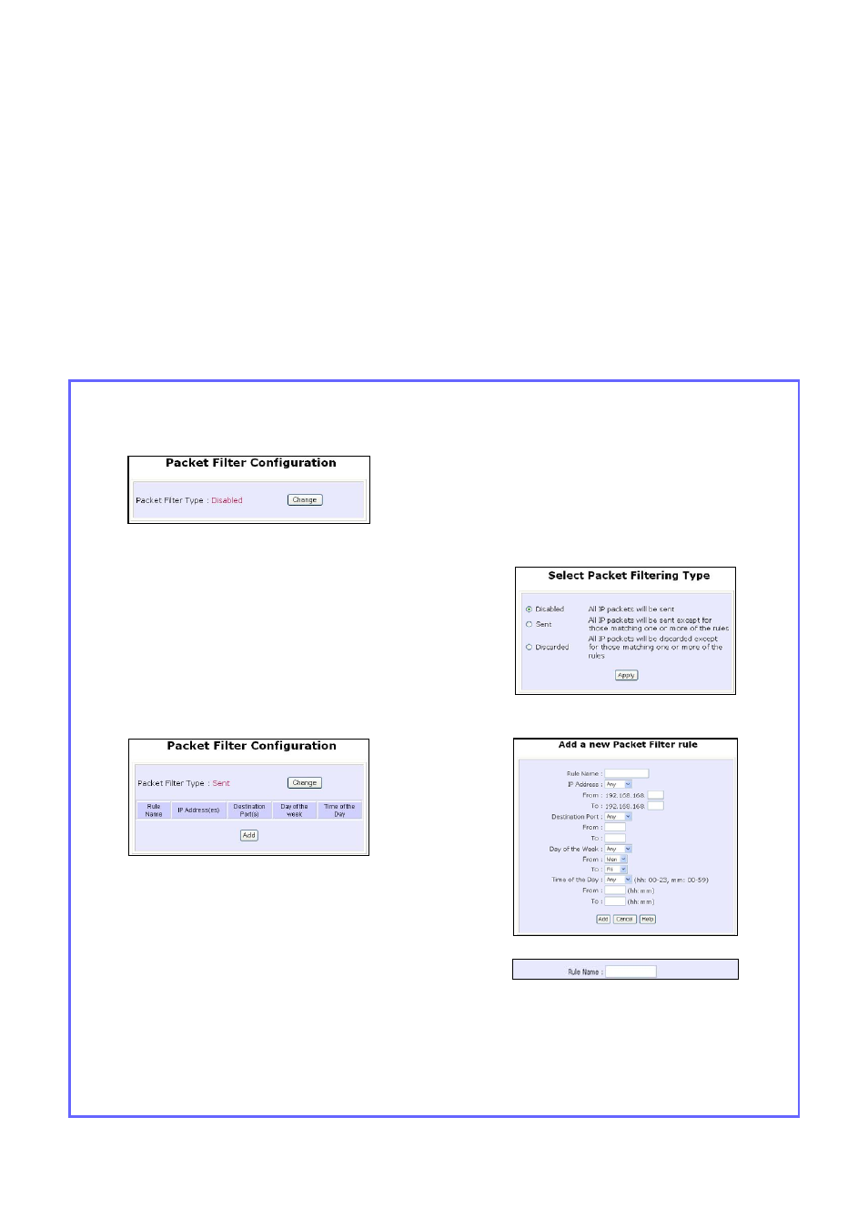 Configure the security features, Use packet filtering, Configure packet filtering | Compex Systems WPE53G User Manual | Page 145 / 184