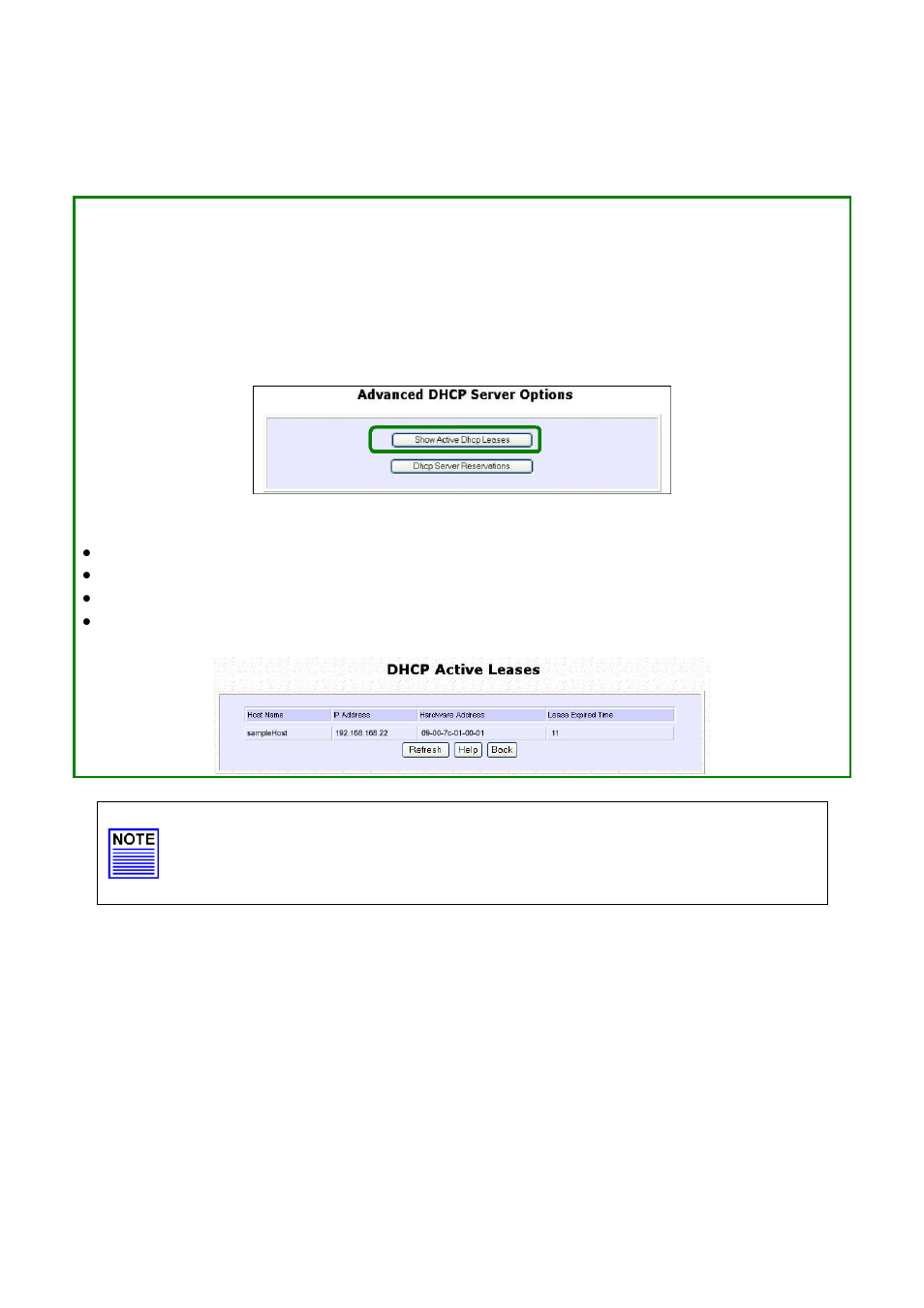 View active dhcp leases | Compex Systems WPE53G User Manual | Page 42 / 184