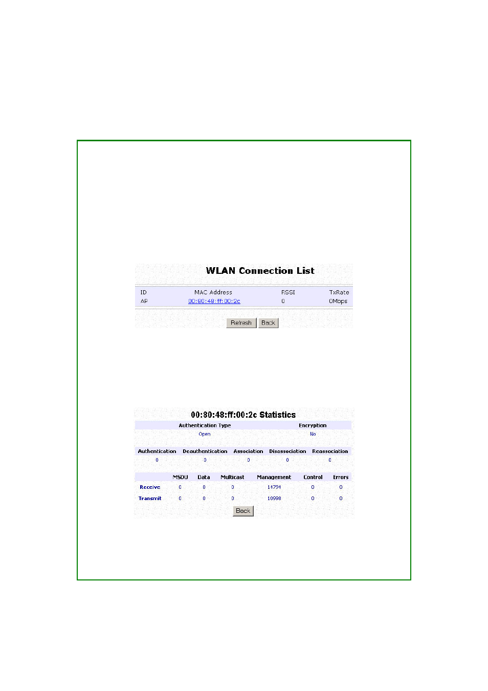 View the statistics | Compex Systems WPE53G User Manual | Page 62 / 184