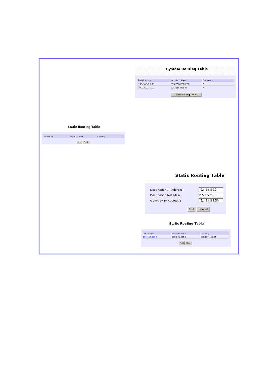 Configure static routing | Compex Systems WPE53G User Manual | Page 86 / 184