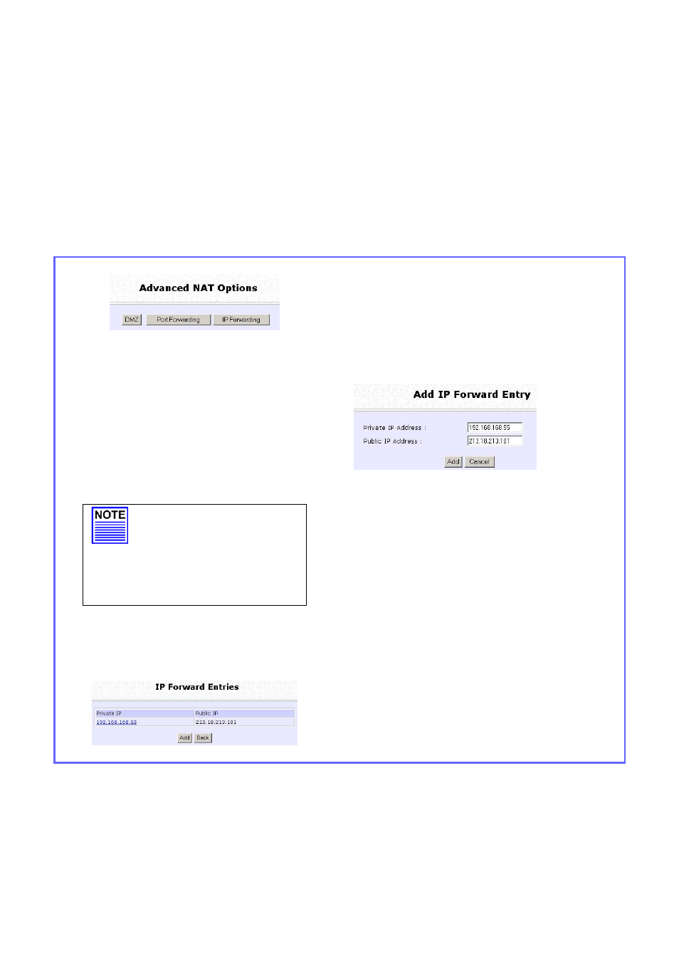 Configure virtual servers based on ip forwarding | Compex Systems WPE53G User Manual | Page 94 / 184