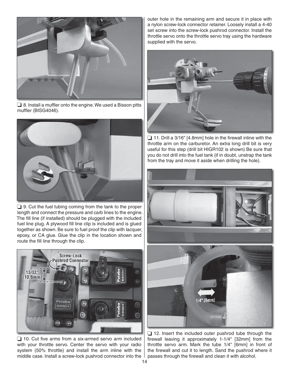 Great Planes Lanier RC Stinger II - GPMA1010 User Manual | Page 14 / 24