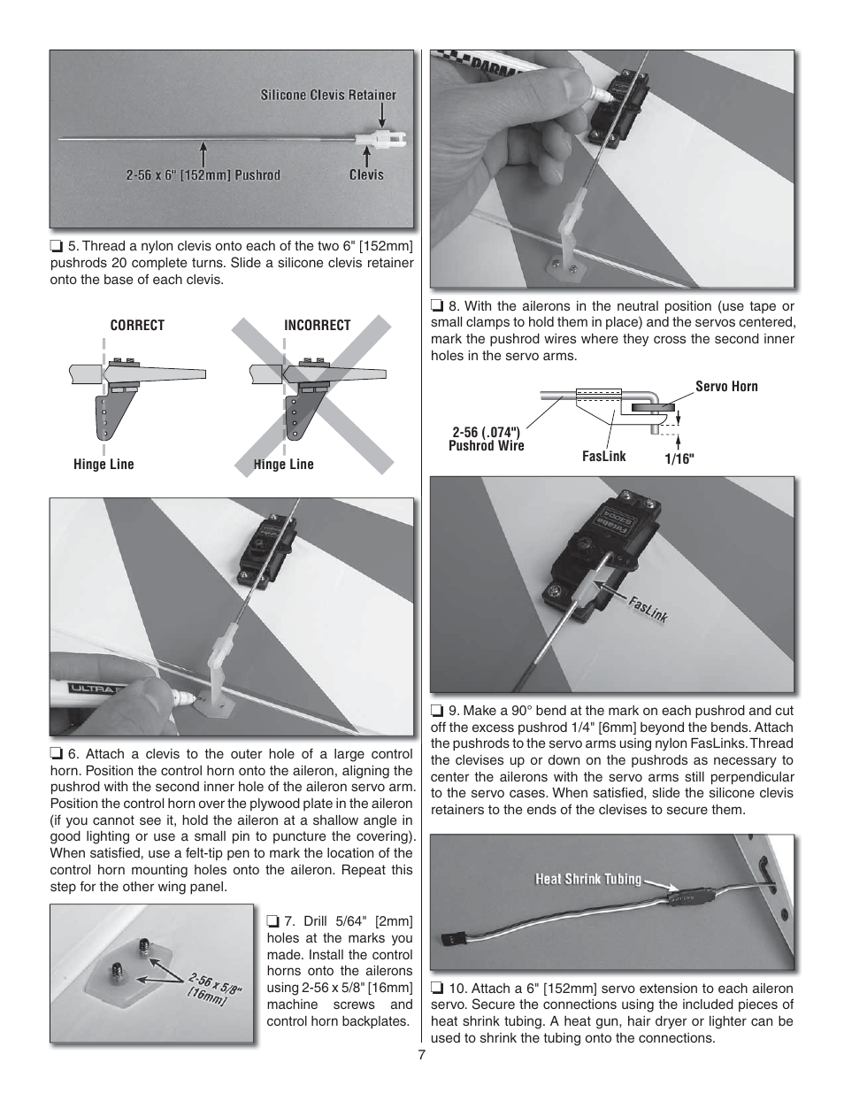 Great Planes Lanier RC Stinger II - GPMA1010 User Manual | Page 7 / 24