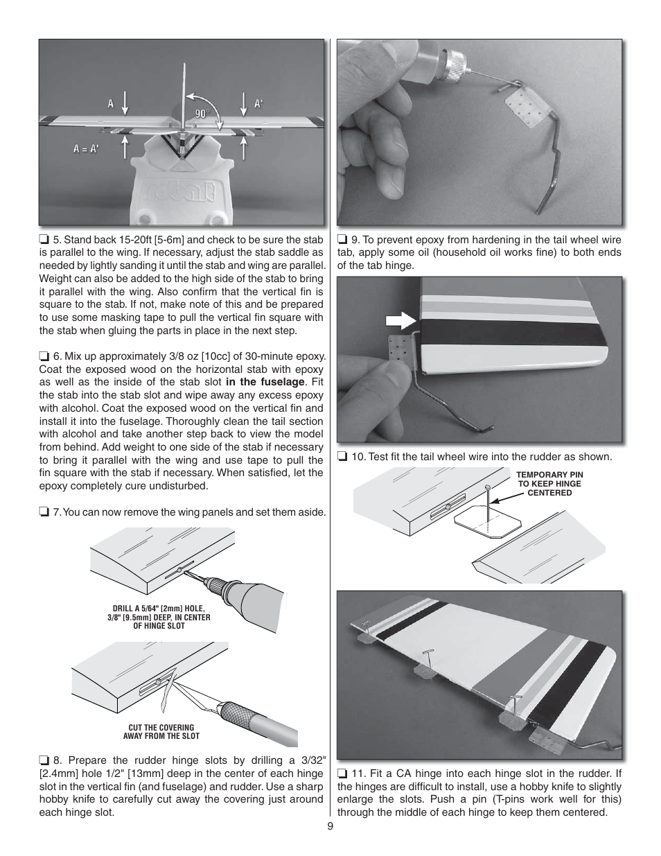 Great Planes Lanier RC Stinger II - GPMA1010 User Manual | Page 9 / 24