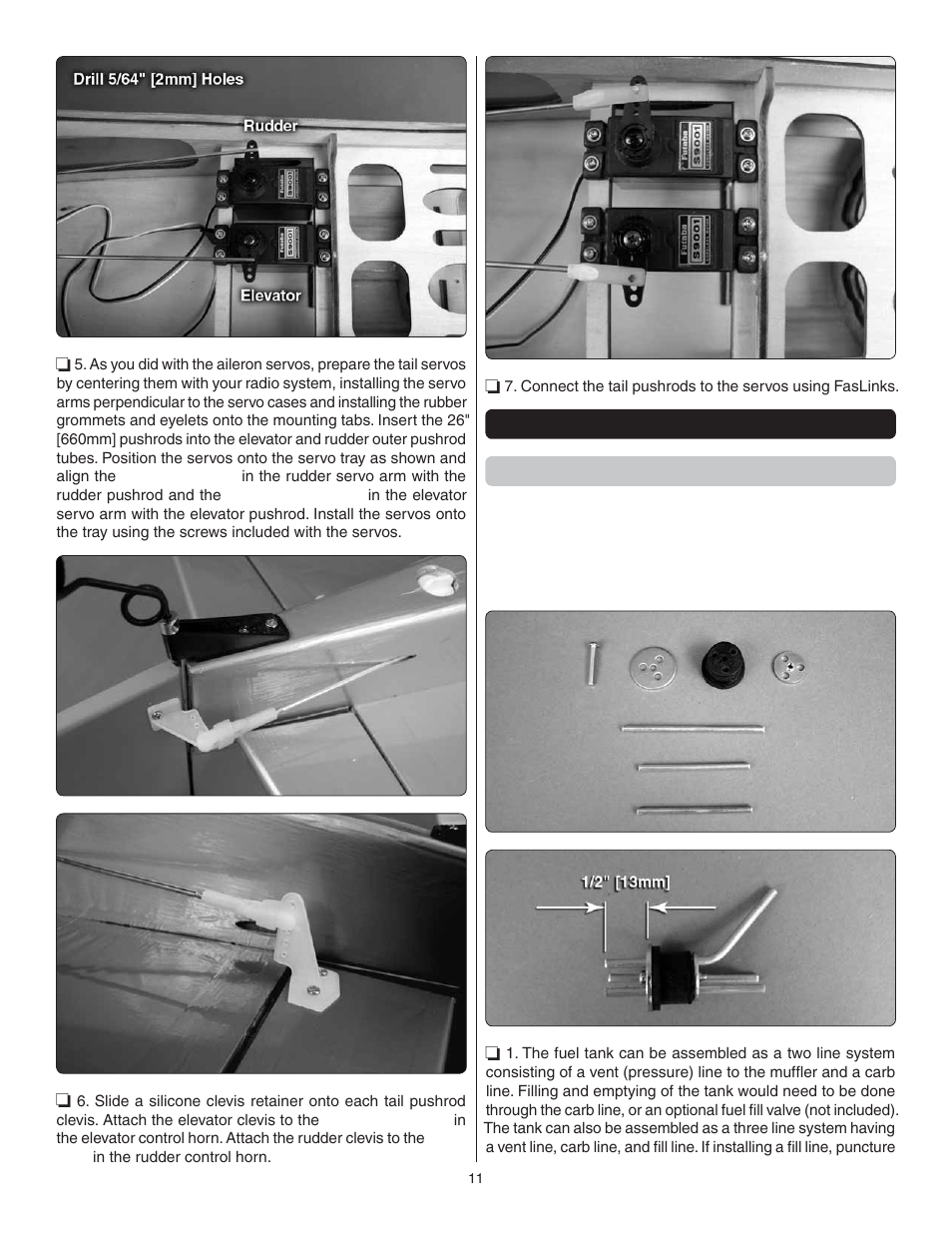 Install the power system glow engine installation | Great Planes P-51 Mustang GP/EP ARF - GPMA1205 User Manual | Page 11 / 24