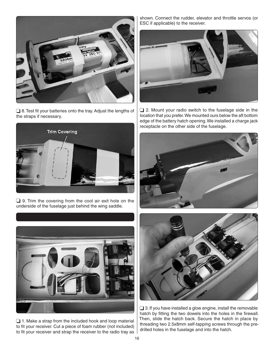 Finish the model | Great Planes P-51 Mustang GP/EP ARF - GPMA1205 User Manual | Page 16 / 24