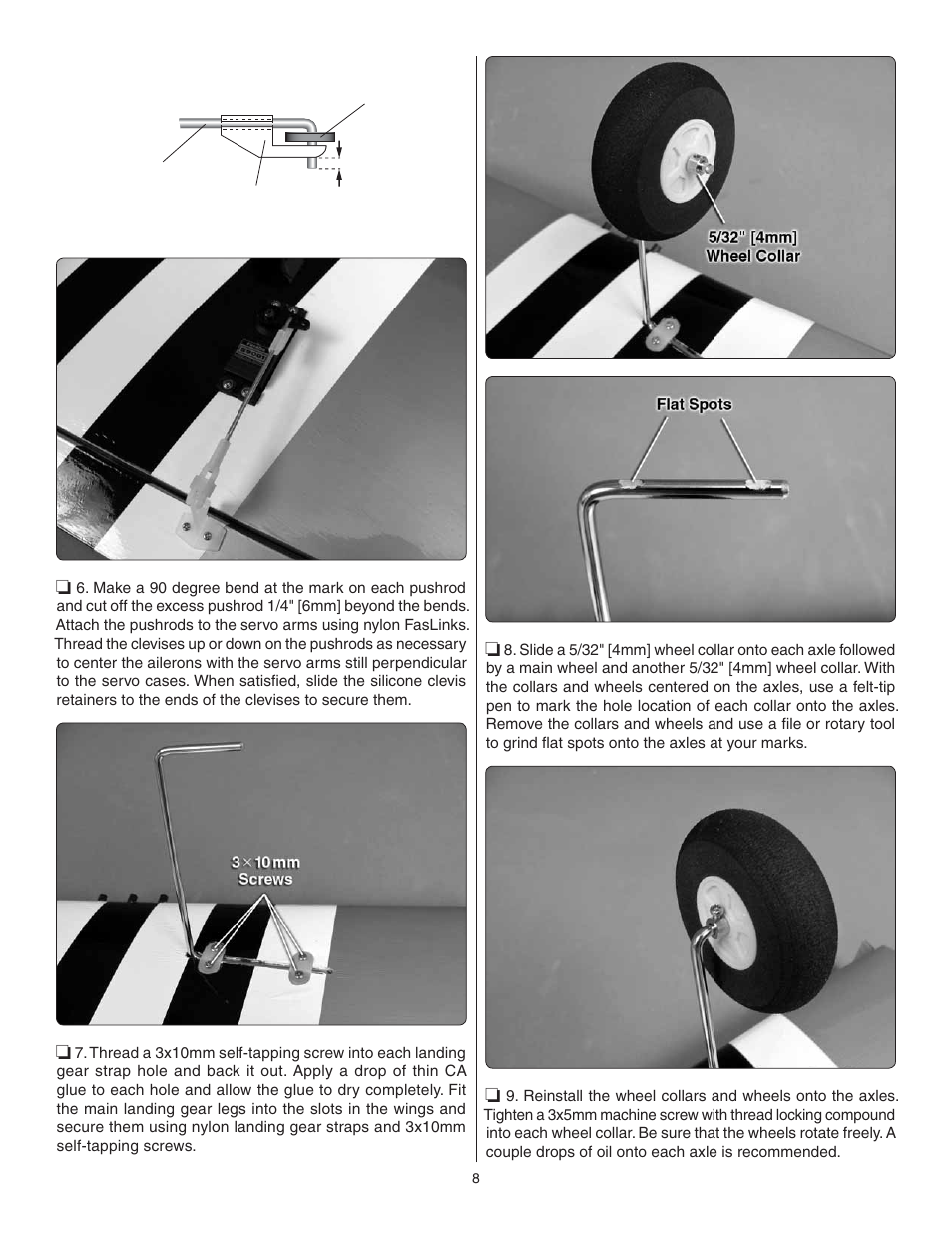 Great Planes P-51 Mustang GP/EP ARF - GPMA1205 User Manual | Page 8 / 24