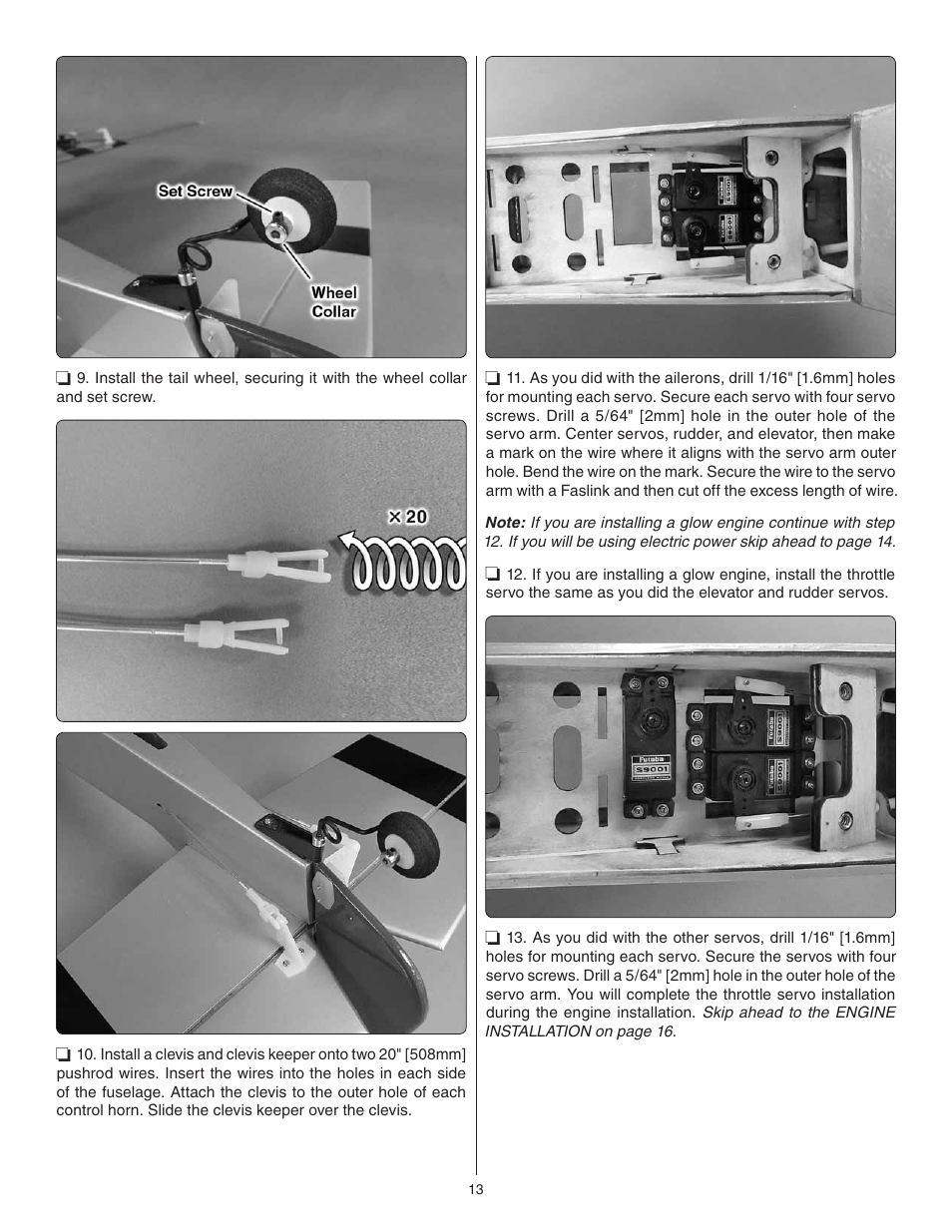 Great Planes P-51 Mustang Sport Fighter .46 EP ARF - GPMA1208 User Manual | Page 13 / 28