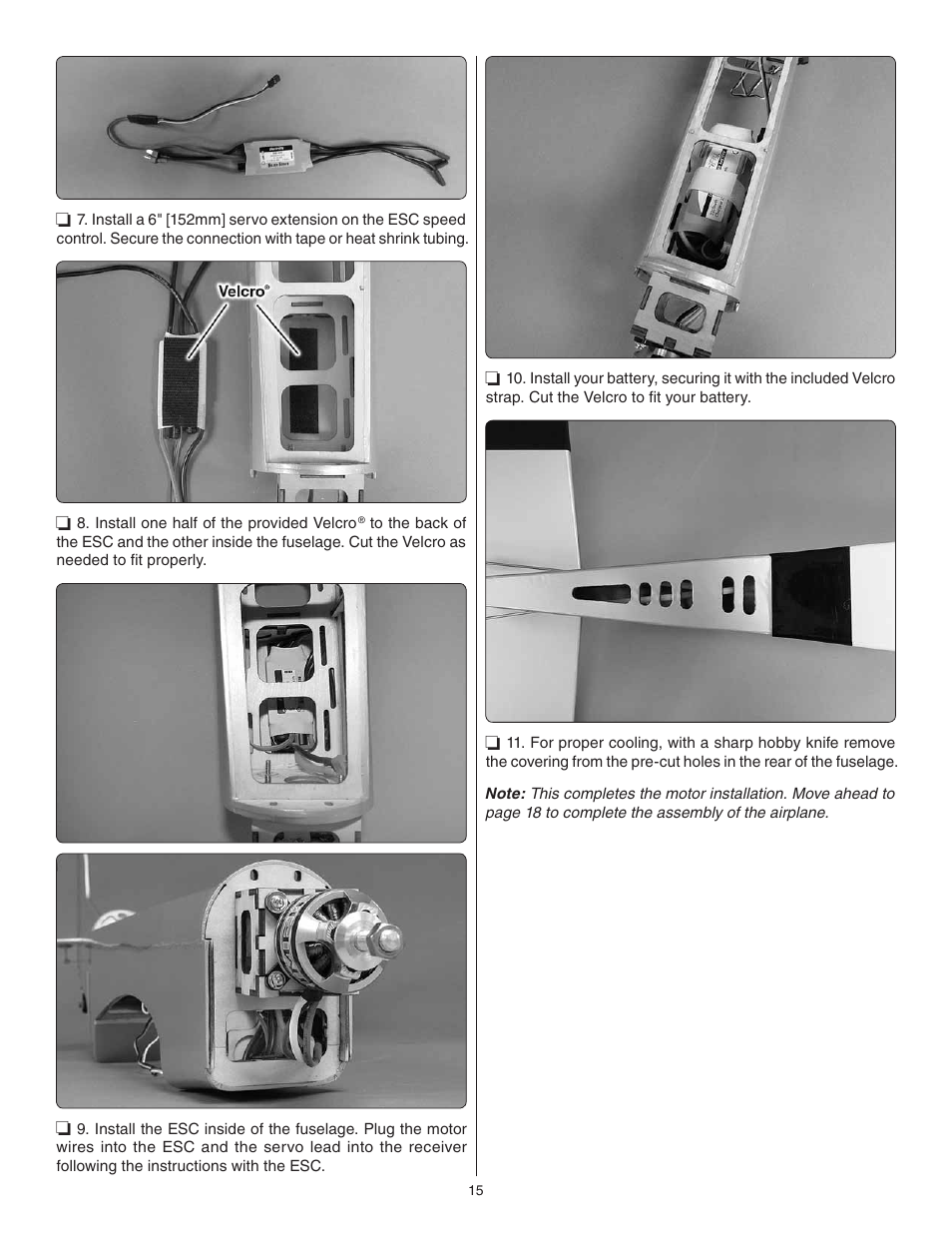 Great Planes P-51 Mustang Sport Fighter .46 EP ARF - GPMA1208 User Manual | Page 15 / 28