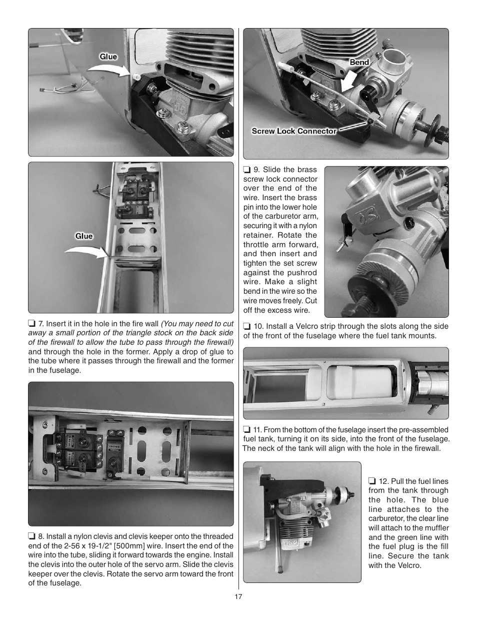 Great Planes P-51 Mustang Sport Fighter .46 EP ARF - GPMA1208 User Manual | Page 17 / 28