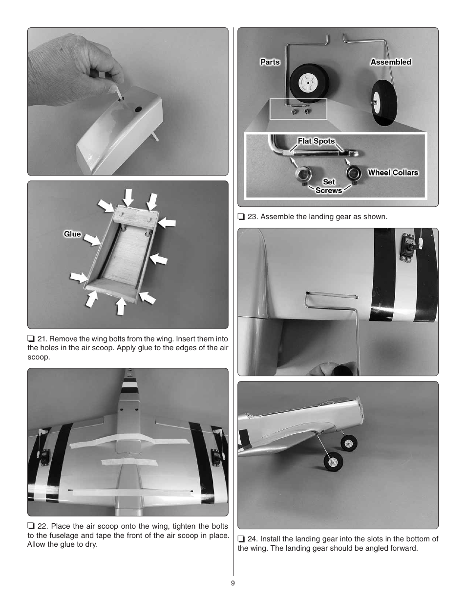 Great Planes P-51 Mustang Sport Fighter .46 EP ARF - GPMA1208 User Manual | Page 9 / 28