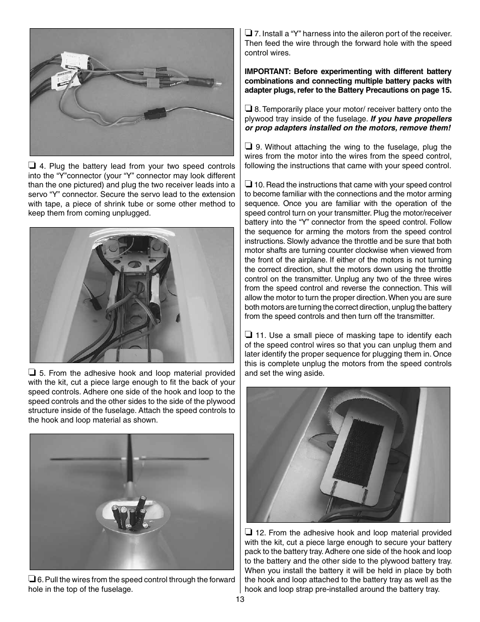 Great Planes PBY Catalina ARF - GPMA1154 User Manual | Page 13 / 20
