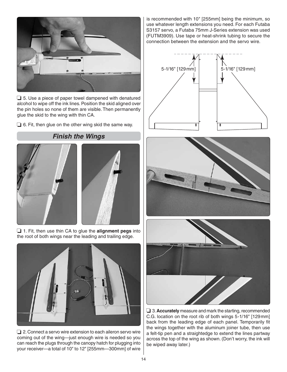 Finish the wings | Great Planes Phazer EDF ARF - GPMA1802 User Manual | Page 14 / 24