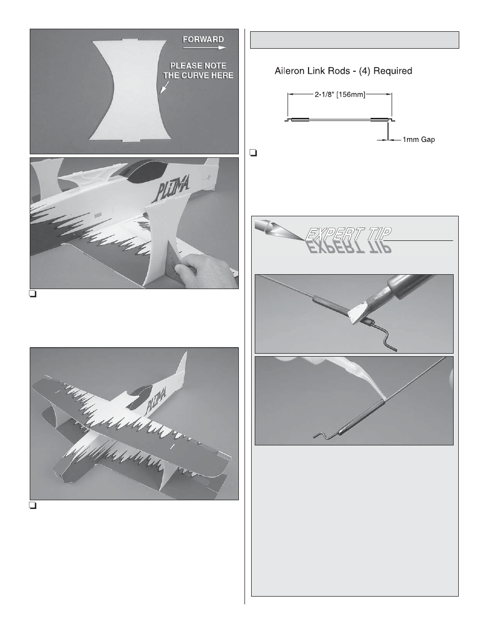 Great Planes Pluma 3D Bipe ARF ARF - GPMA1130 User Manual | Page 7 / 24