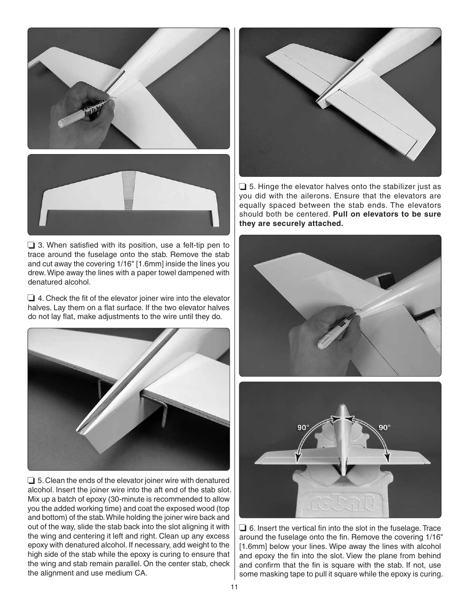 Great Planes Proud Bird ARF - GPMA1260 User Manual | Page 11 / 28
