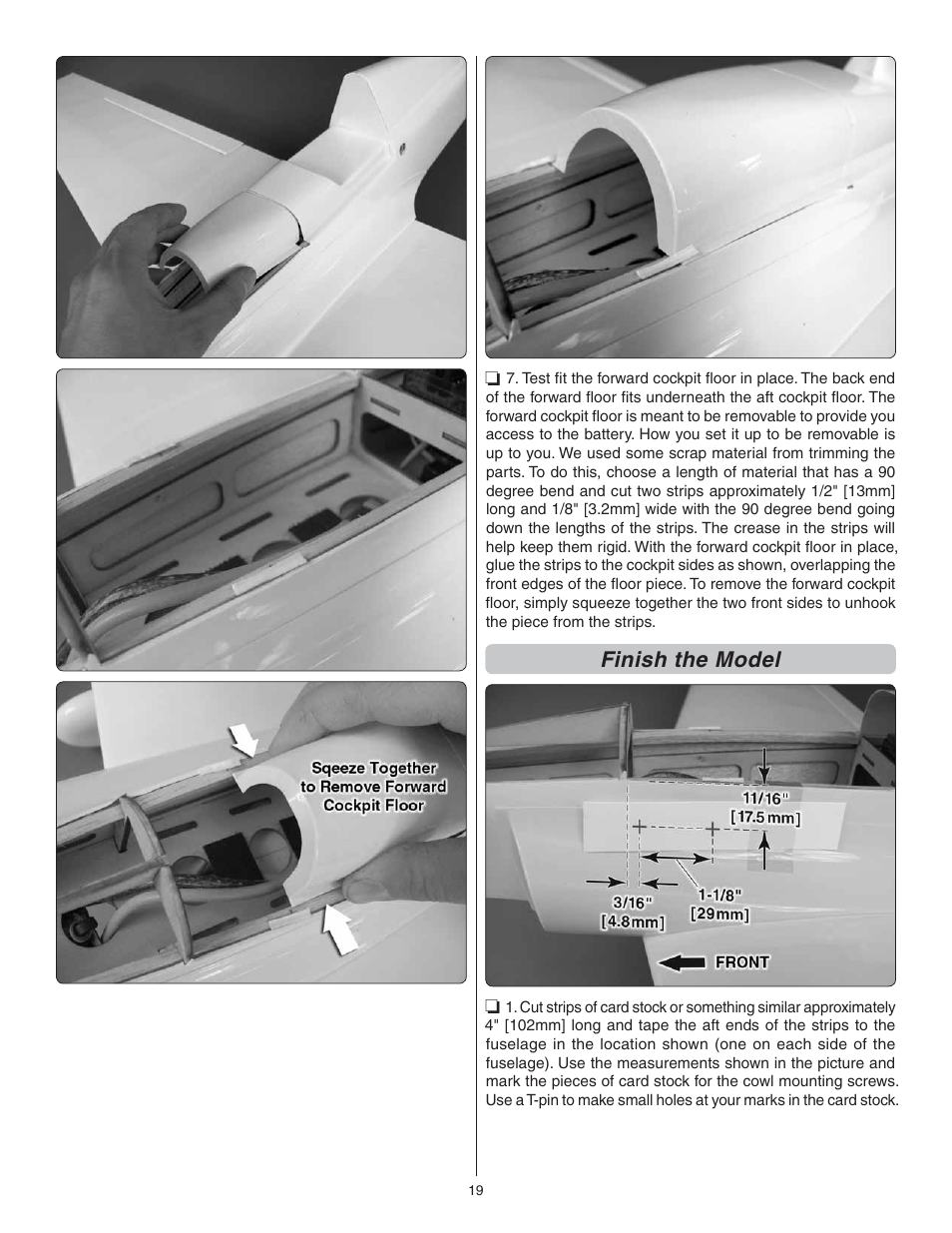 Finish the model | Great Planes Proud Bird ARF - GPMA1260 User Manual | Page 19 / 28