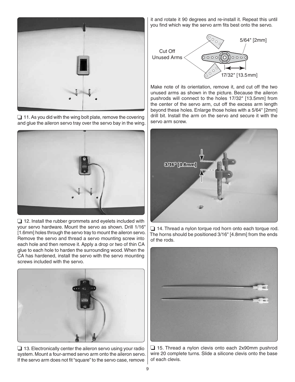 Great Planes Proud Bird ARF - GPMA1260 User Manual | Page 9 / 28