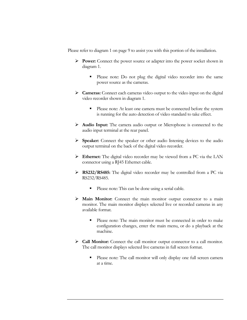 Basic wiring instructions | Compex Systems DVR4-80 User Manual | Page 12 / 105