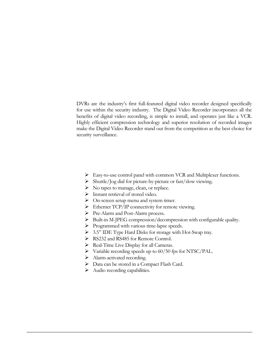 Product overview, Chapter | Compex Systems DVR4-80 User Manual | Page 4 / 105