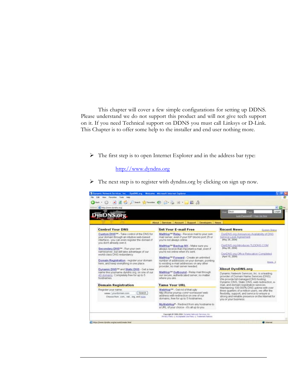 Ddns, Chapter | Compex Systems DVR4-80 User Manual | Page 85 / 105