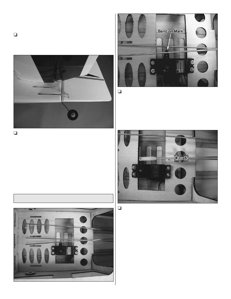 Install the elevator & rudder servos | Great Planes Revolver GP/EP ARF 70" - GPMA1019 User Manual | Page 11 / 24