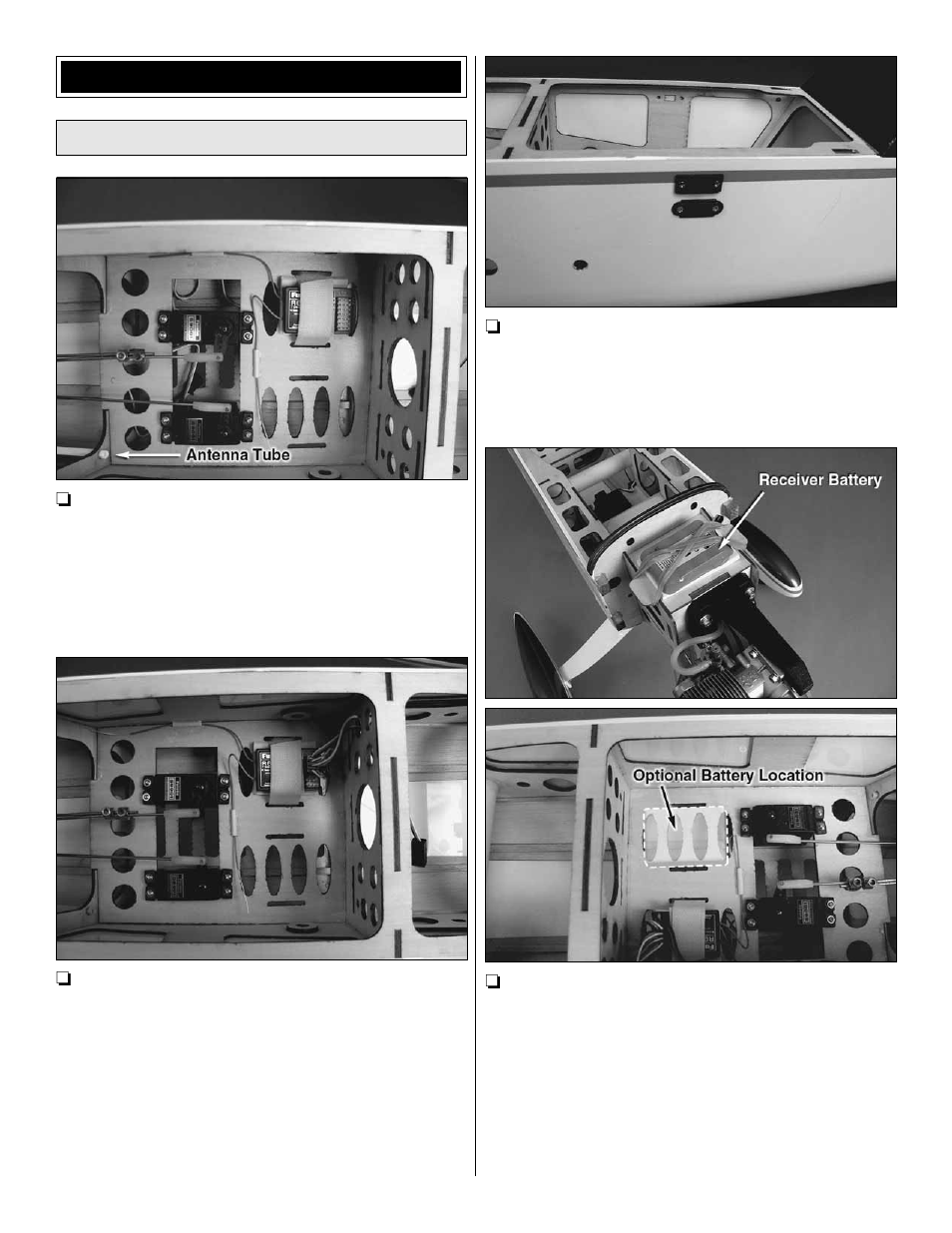 Finish the model install the receiver | Great Planes Revolver GP/EP ARF 70" - GPMA1019 User Manual | Page 17 / 24