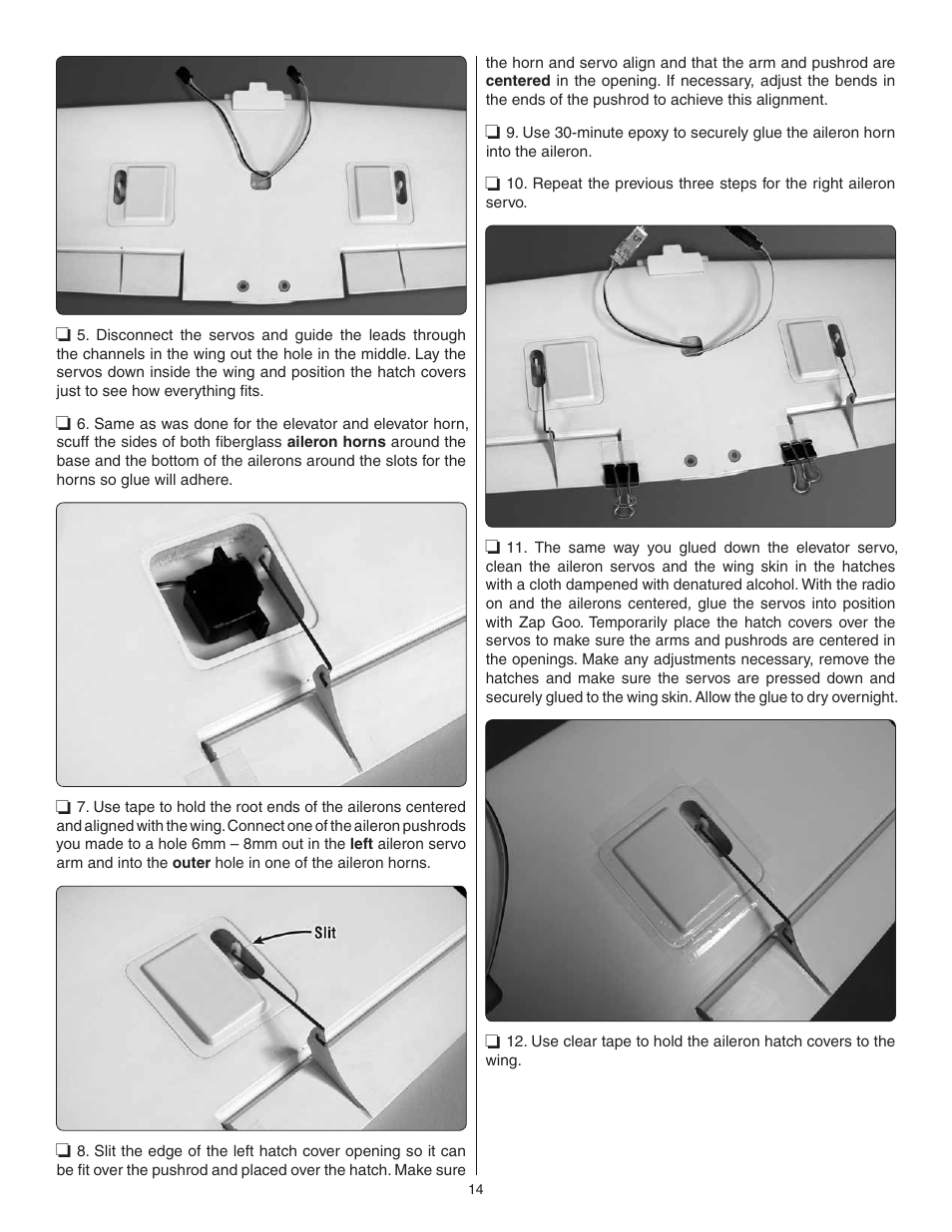 Great Planes Rifle 1M EP Sport ARF - GPMA1806 User Manual | Page 14 / 24