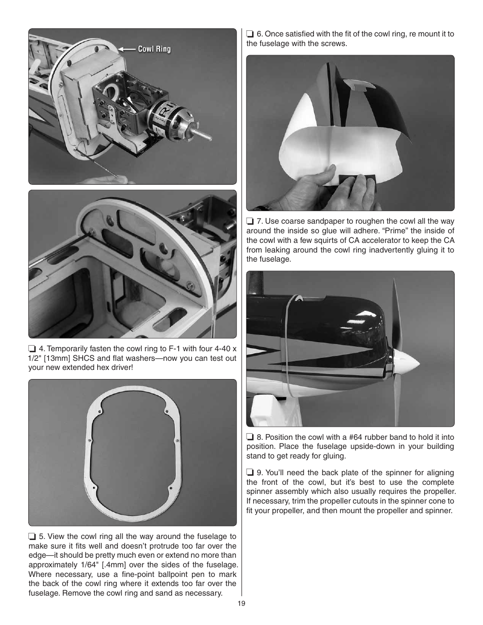 Great Planes Sequence 1.20 EP/GP ARF - GPMA1232 User Manual | Page 19 / 32