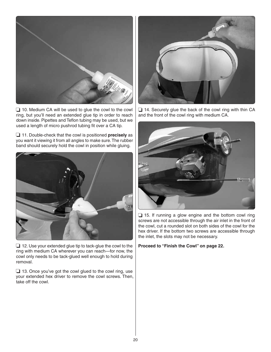 Great Planes Sequence 1.20 EP/GP ARF - GPMA1232 User Manual | Page 20 / 32