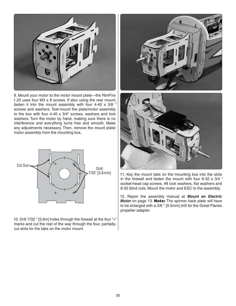 Great Planes Sequence 1.20 EP/GP ARF - GPMA1232 User Manual | Page 30 / 32