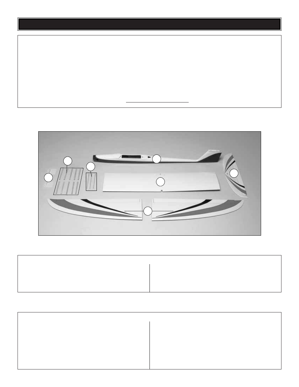 Kit contents | Great Planes Siren EP ARF - GPMA1065 User Manual | Page 7 / 20