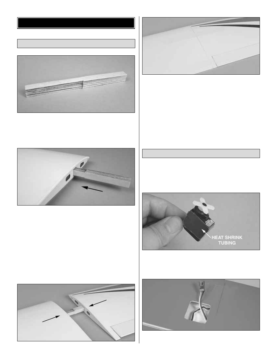 Assemble the wing | Great Planes Siren EP ARF - GPMA1065 User Manual | Page 8 / 20