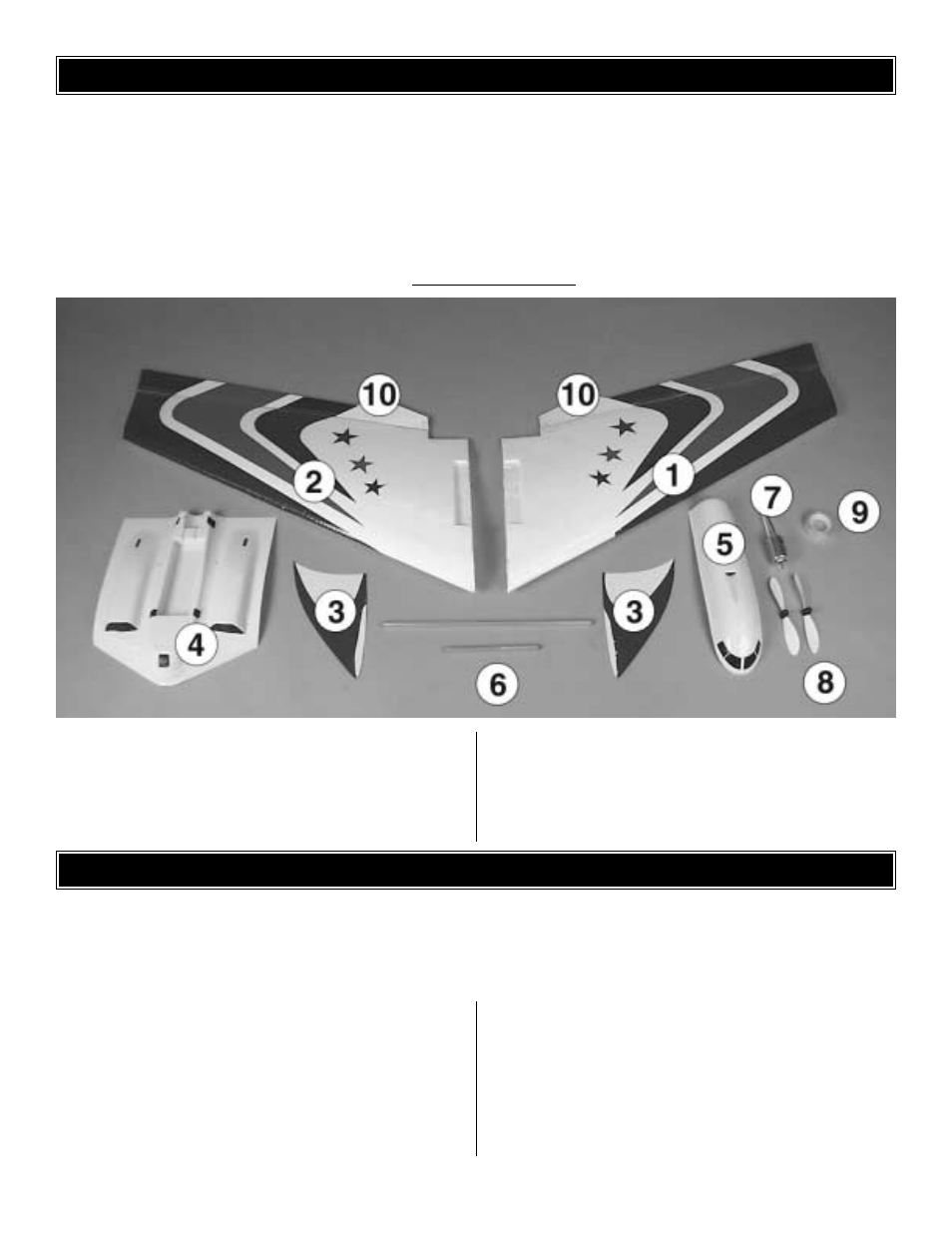 Kit contents ordering replacement parts | Great Planes Slinger ARF - GPMA1180 User Manual | Page 4 / 12
