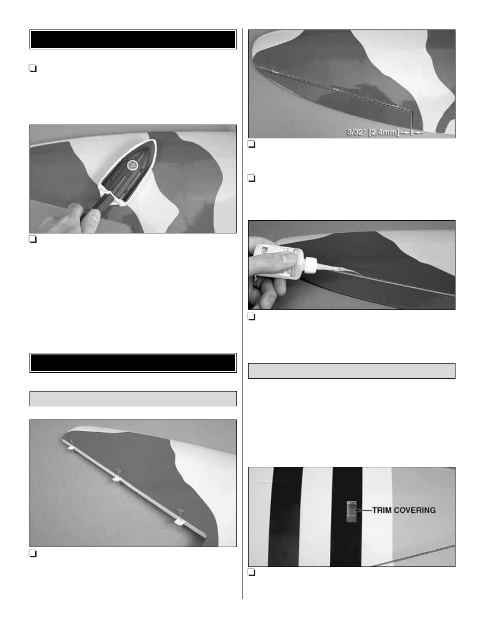 Build the wing preparations | Great Planes Spitfire 25 GP/EP ARF - GPMA1478 User Manual | Page 8 / 32