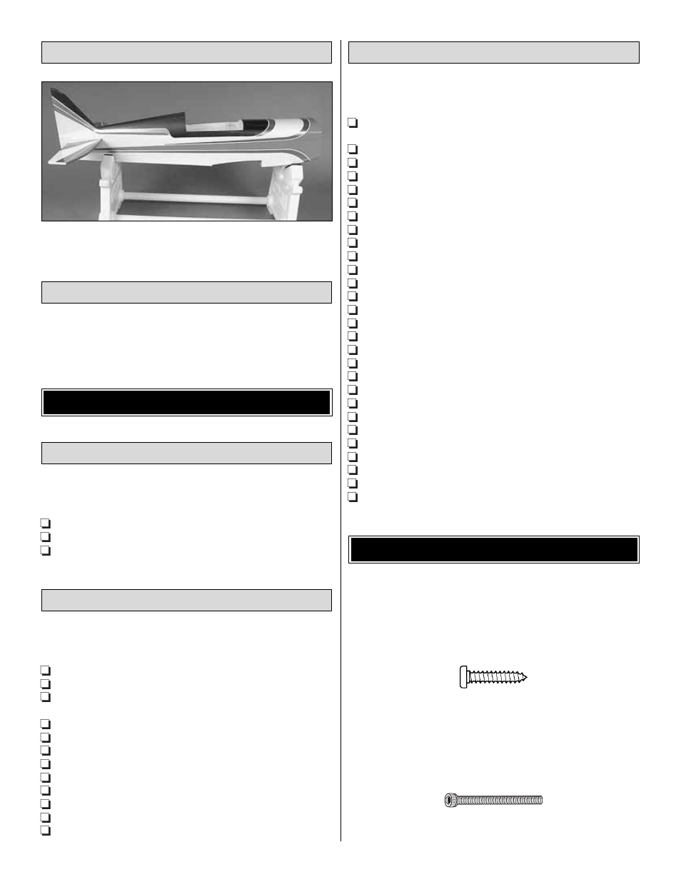 Additional items required, Pilot building stand | Great Planes Super Skybolt 60 ARF - GPMA1242 User Manual | Page 4 / 32