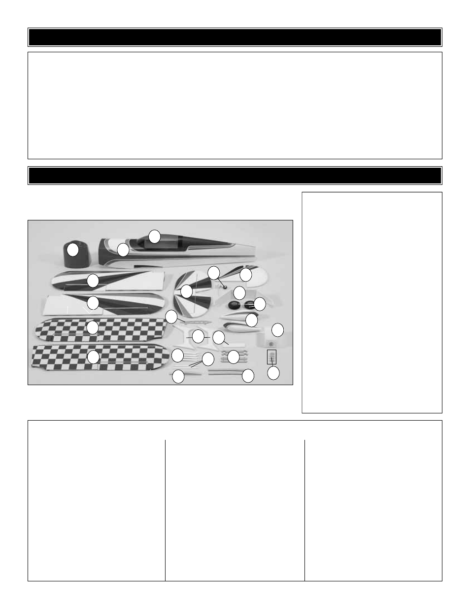 Kit inspection, Kit contents | Great Planes Super Skybolt 60 ARF - GPMA1242 User Manual | Page 6 / 32