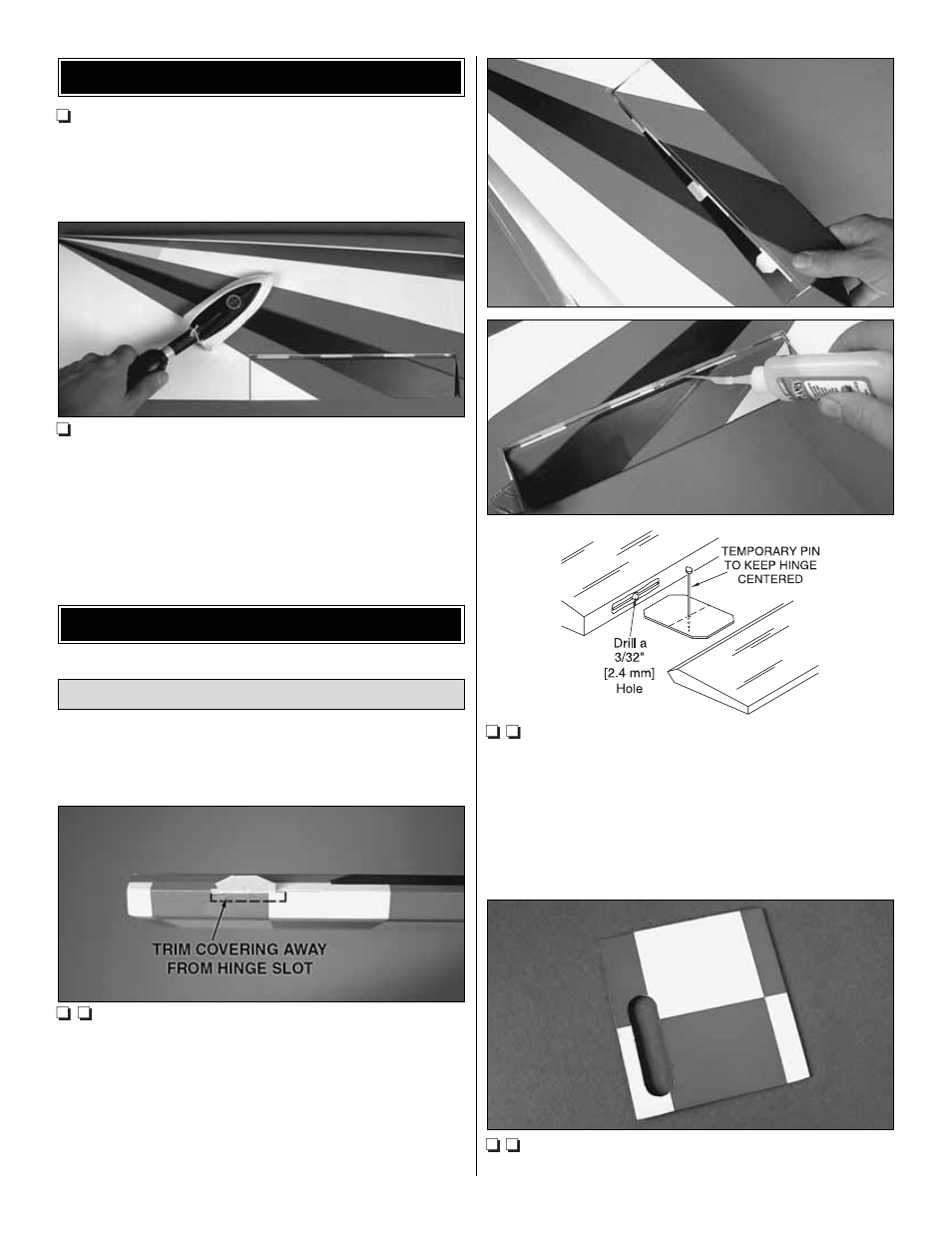 Assemble the wings preparations | Great Planes Super Skybolt 60 ARF - GPMA1242 User Manual | Page 7 / 32